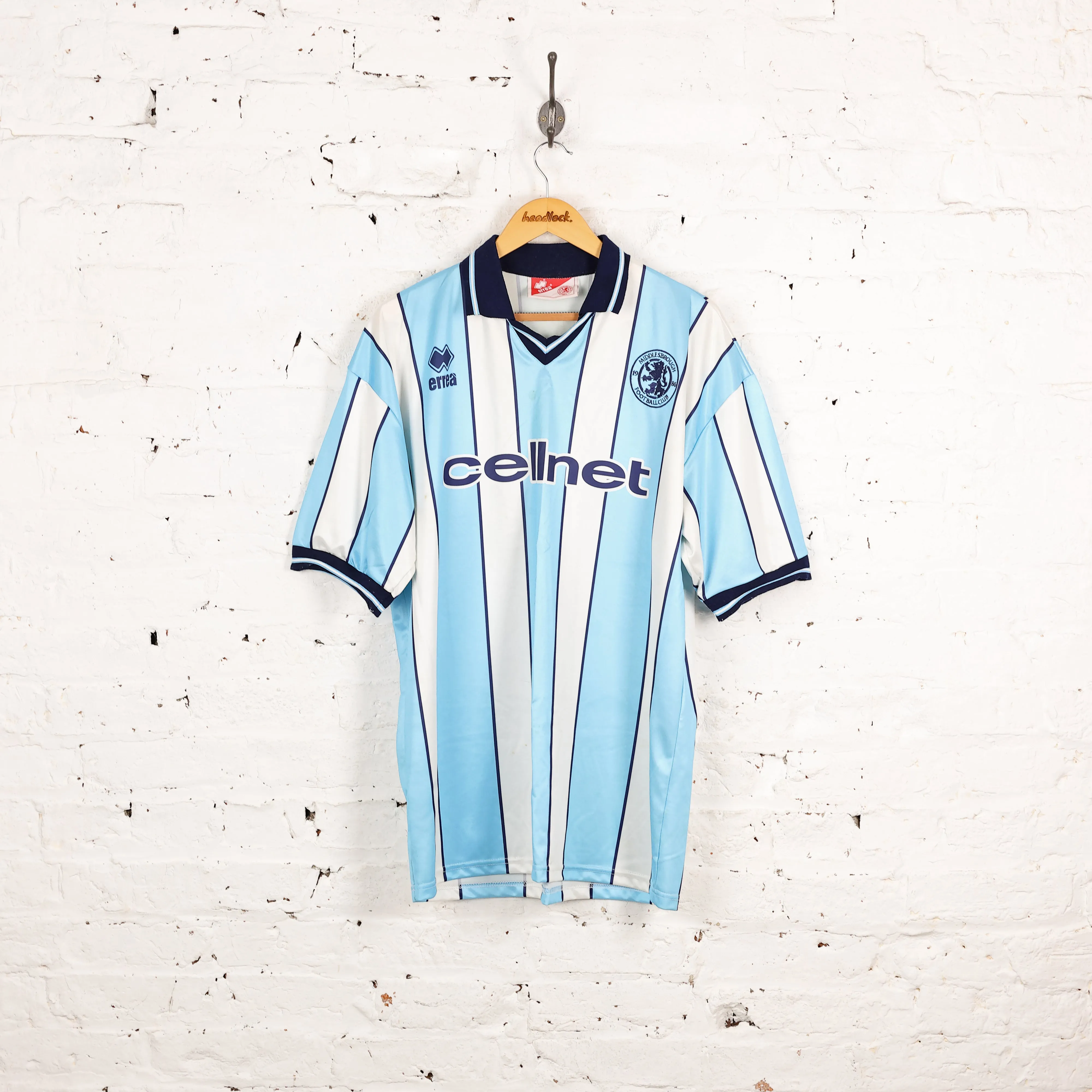 Middlesbrough Errea 1999 Away Football Shirt - Blue - XL