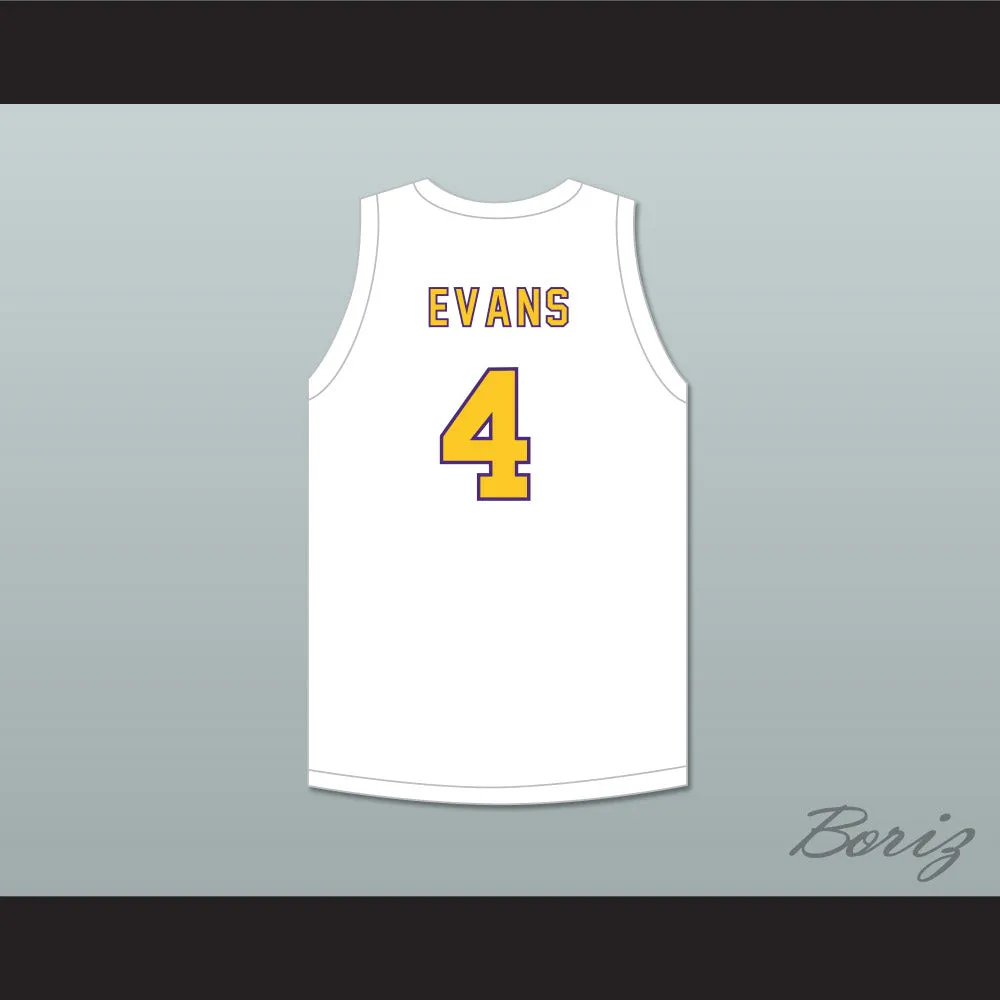 Mike Evans 4 Ball High School Tors White Basketball Jersey 2