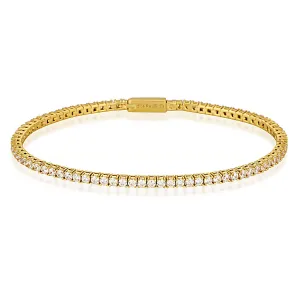 MILESTONE 2MM TENNIS BRACELET IN GOLD