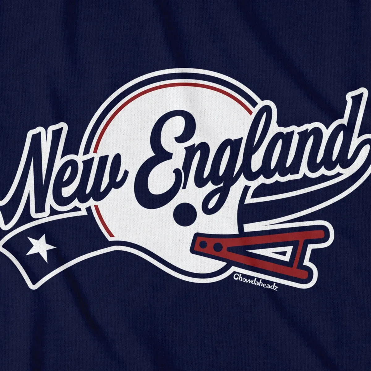 New England Helmet Script T-Shirt