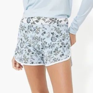 New Tuckernuck Sport Light Blue Wildflower Jane Tennis Short - Small