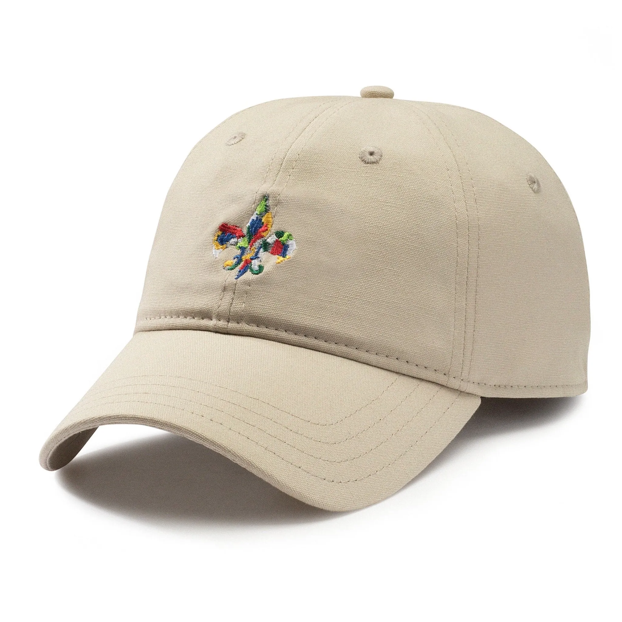 Organic Fleur-de-Lis Dad Cap