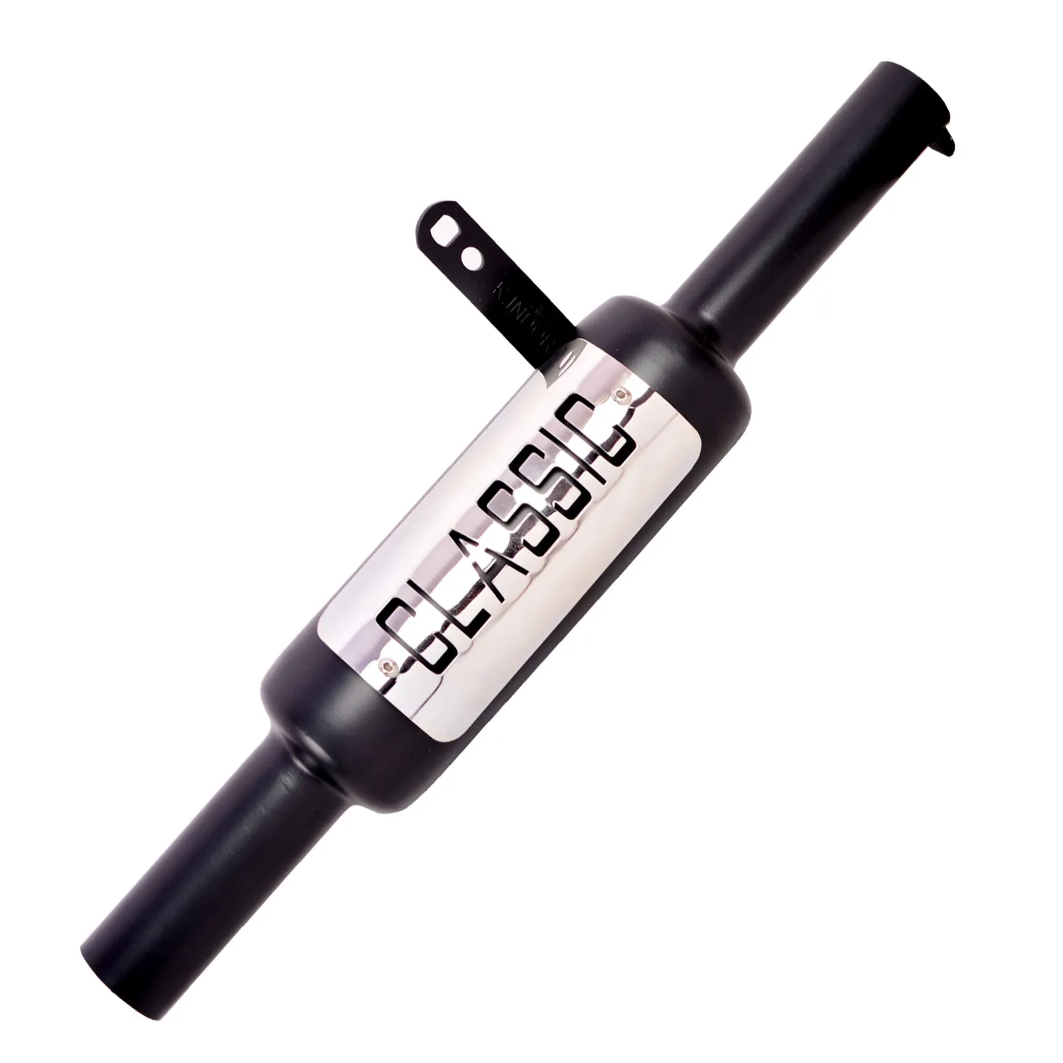 Premium Quality Hk Indori Classic Silencer Exaust Silencer Chrome Plate Glasswool Filter For Royal Enfield Classic Electra Standard 350,500 All Models,(BLACK)