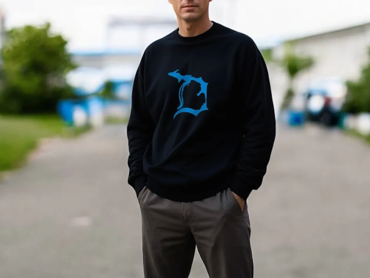 "Football In The D" Men's Classic Crew Sweatshirt