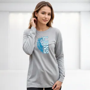 "Lion Fan" Relaxed Fit Long Sleeve Unisex T-Shirt