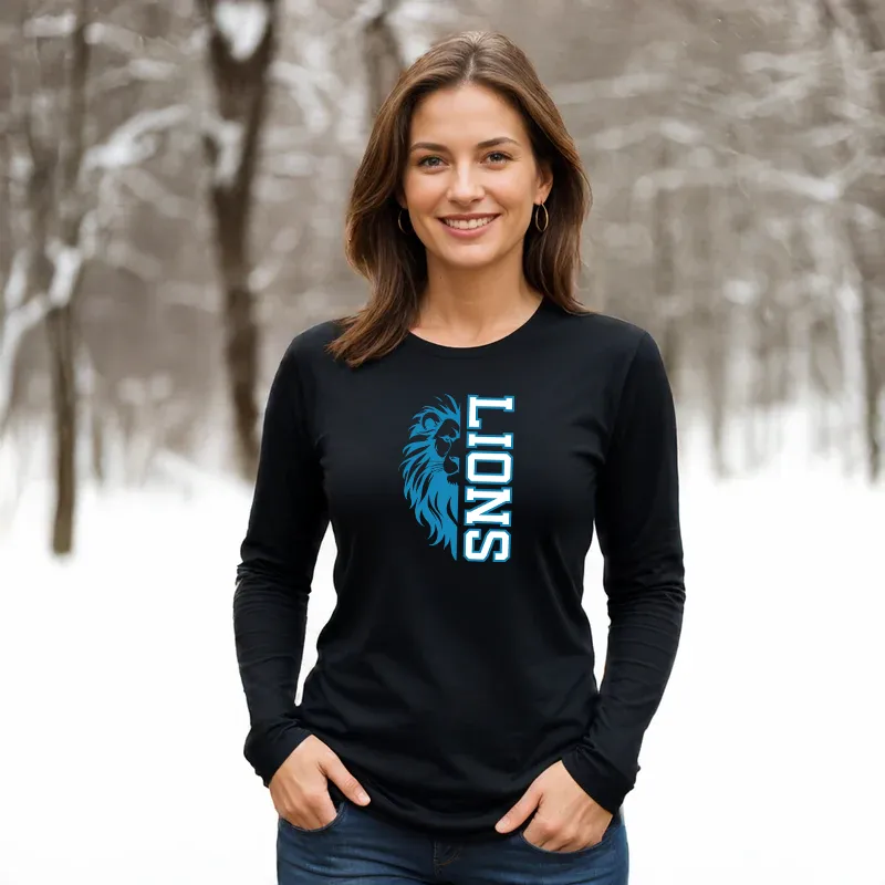 "Lion Fan" Relaxed Fit Long Sleeve Unisex T-Shirt