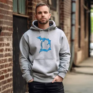 "Plaid Football In The D" Men's Classic Hoodie