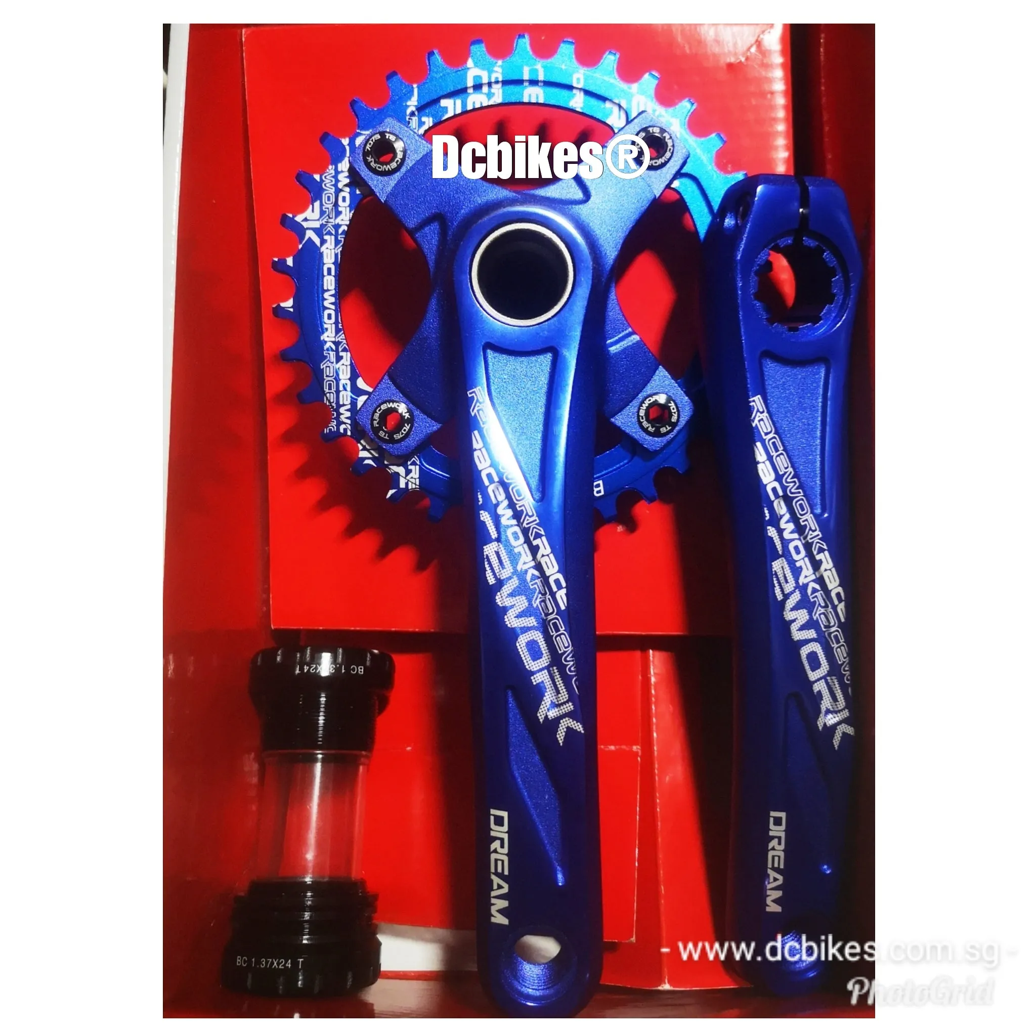 Racework MTB Hollowtech Crank   Narrow Wide Chain Ring   Bottom Bracket BB