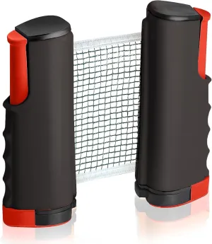 Retractable Ping Pong Net – 72" Table Tennis Net with Clamps Portable Ping Pong Net for Any Table and and Easy Setup Ping Pong Equipment Replacement Net for Ping Pong Tables