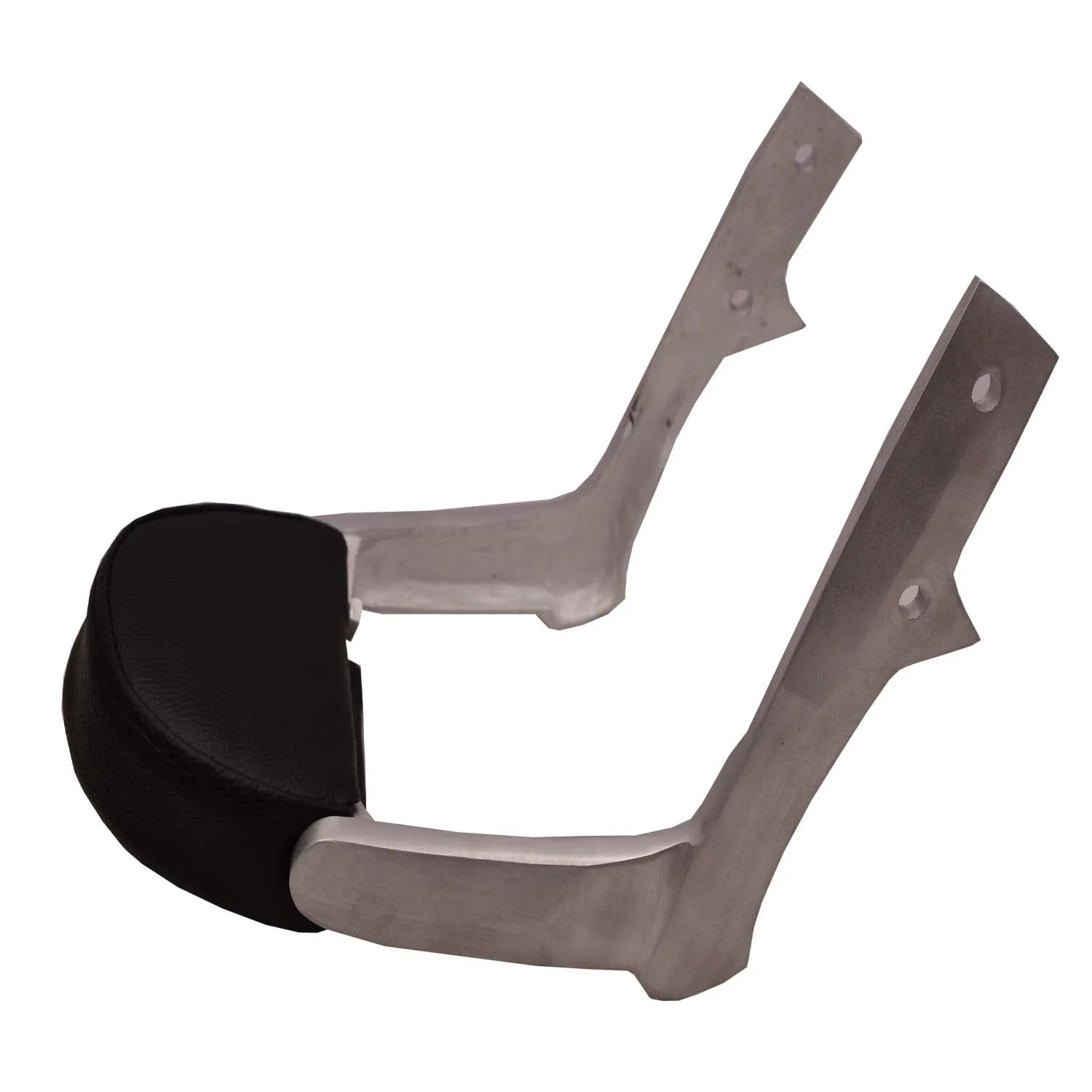 R.J.VON Cushion Backrest for Royal Enfield Classic/Standard/Electra-350/500 (Silver)