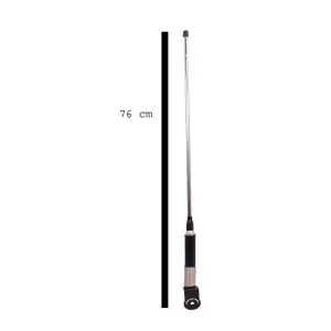 R.J.VON Decorative  Slim Antena  (L-76 cm) Universal Silver/Black For  Royal Enfield Bullet Classic Standard, Electra, Himalayan Royal Enfield/JAWA/Yamaha /Pulsar/Honda/Hore/ All Model Fitting