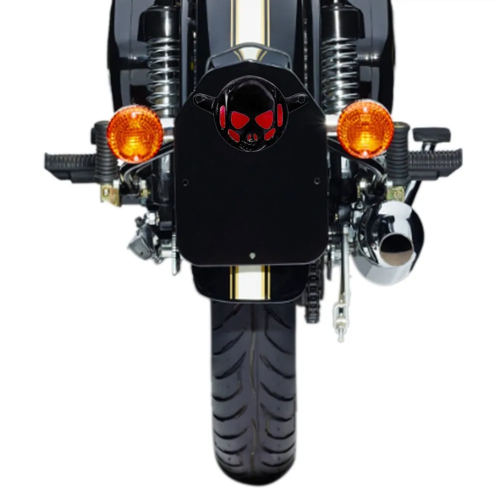 R.J.VON   Skull face Tail Light Grill
