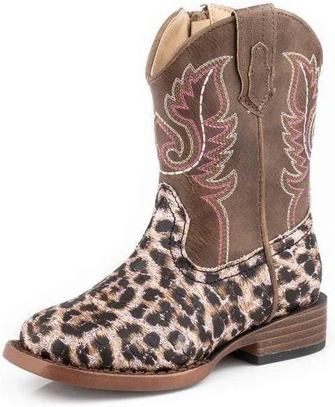 Roper Glitter Leopard Kids Boot