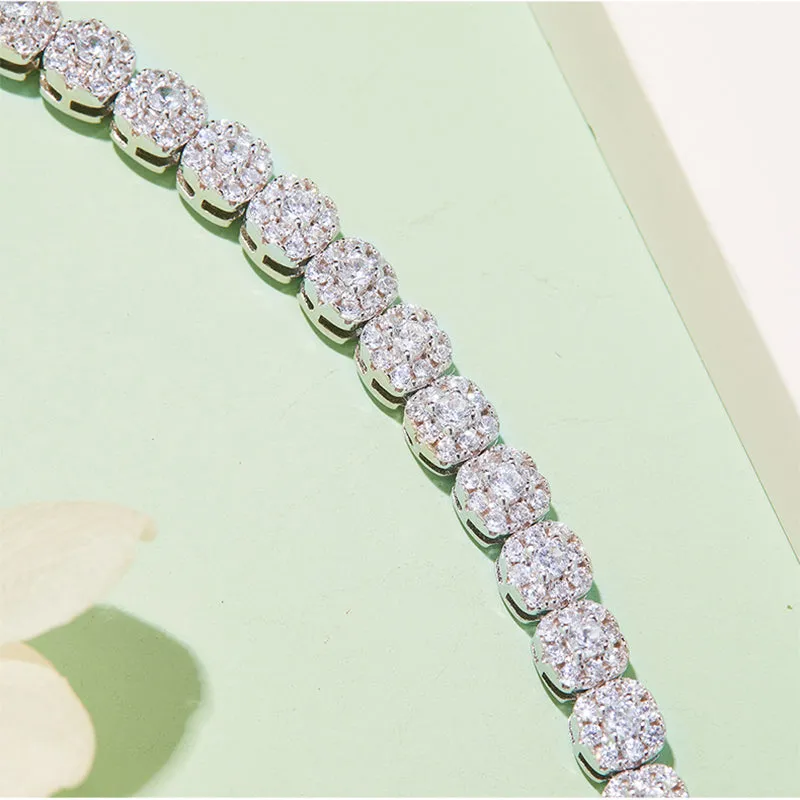 Round Cut 3.5CTW. Moissanite Tennis Bracelet