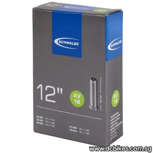Schwalbe 12 X 1.25 - 1.5 Schrader Inner Tube For 12" Inch Kids Balance Bicycle Etc - Etrto : 32/40-203 AV1B (1 Tube)
