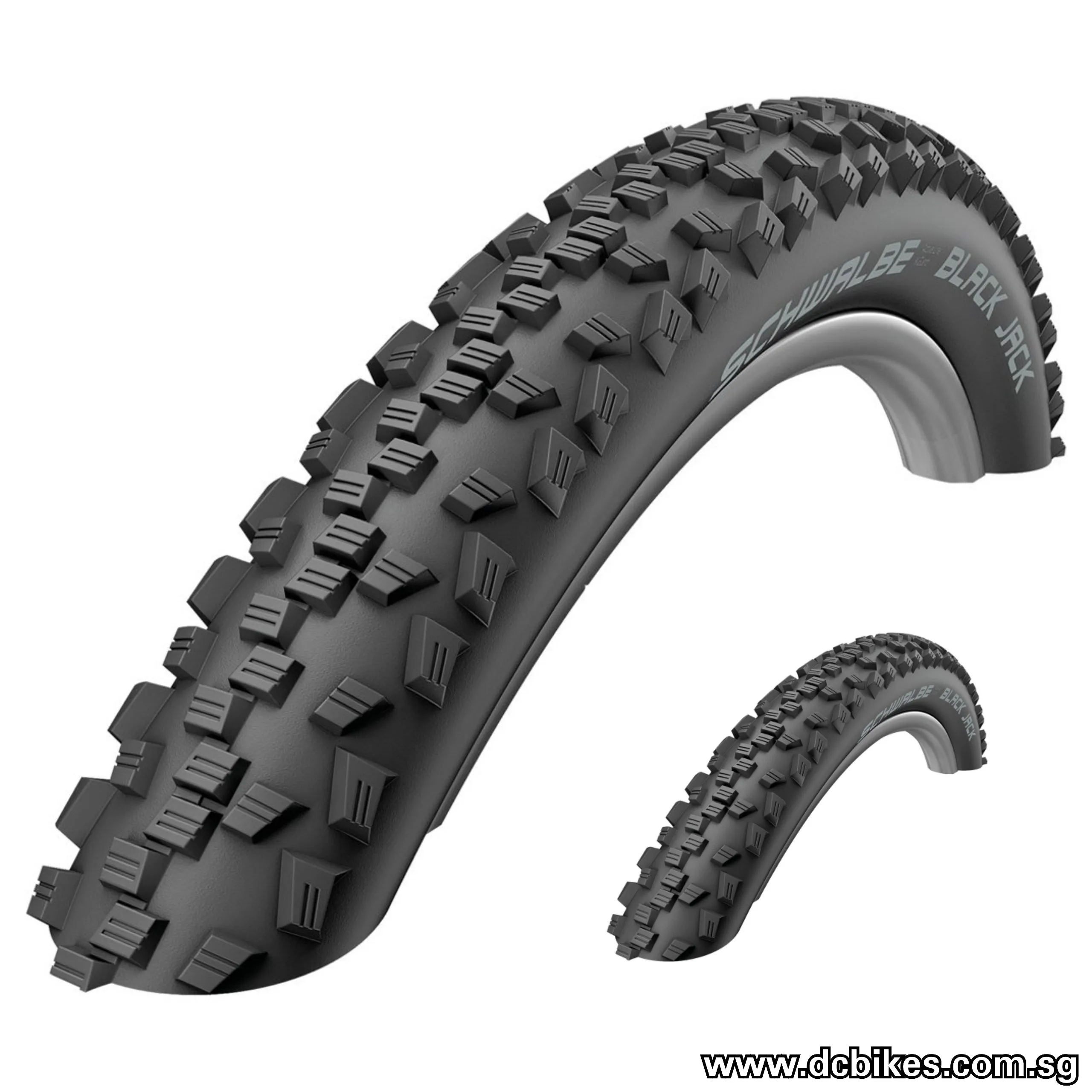 Schwalbe 16 | 18 | 20 X 1.9 Black Jack Bicycle Wired Tyres Etrto (2 Tires)