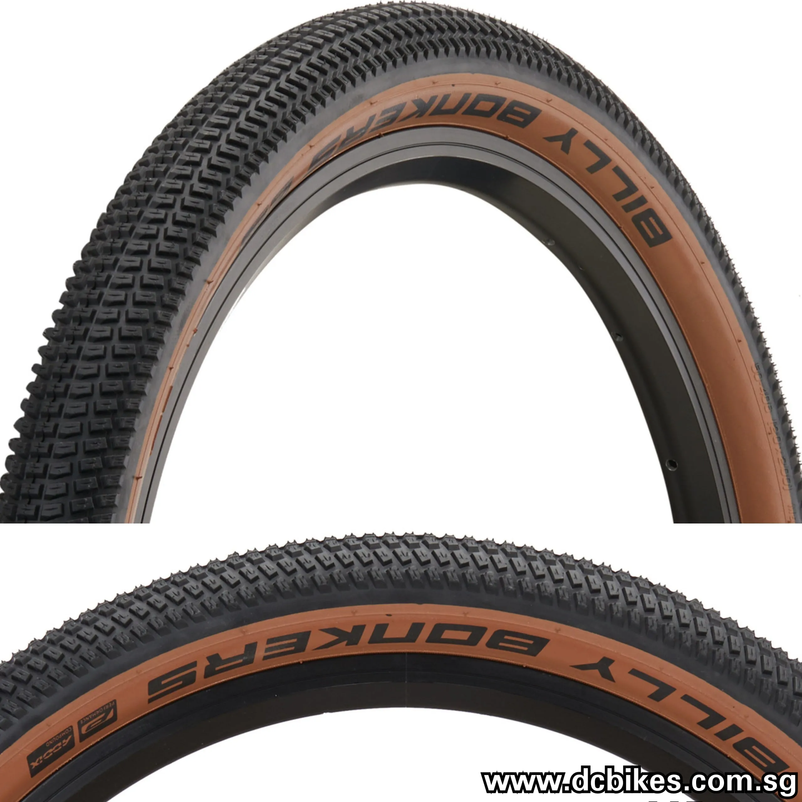 Schwalbe 26 X 2.1 Billy Bonkers Chocolate Skinwall DJ Wired Tyres (1 Tire) 