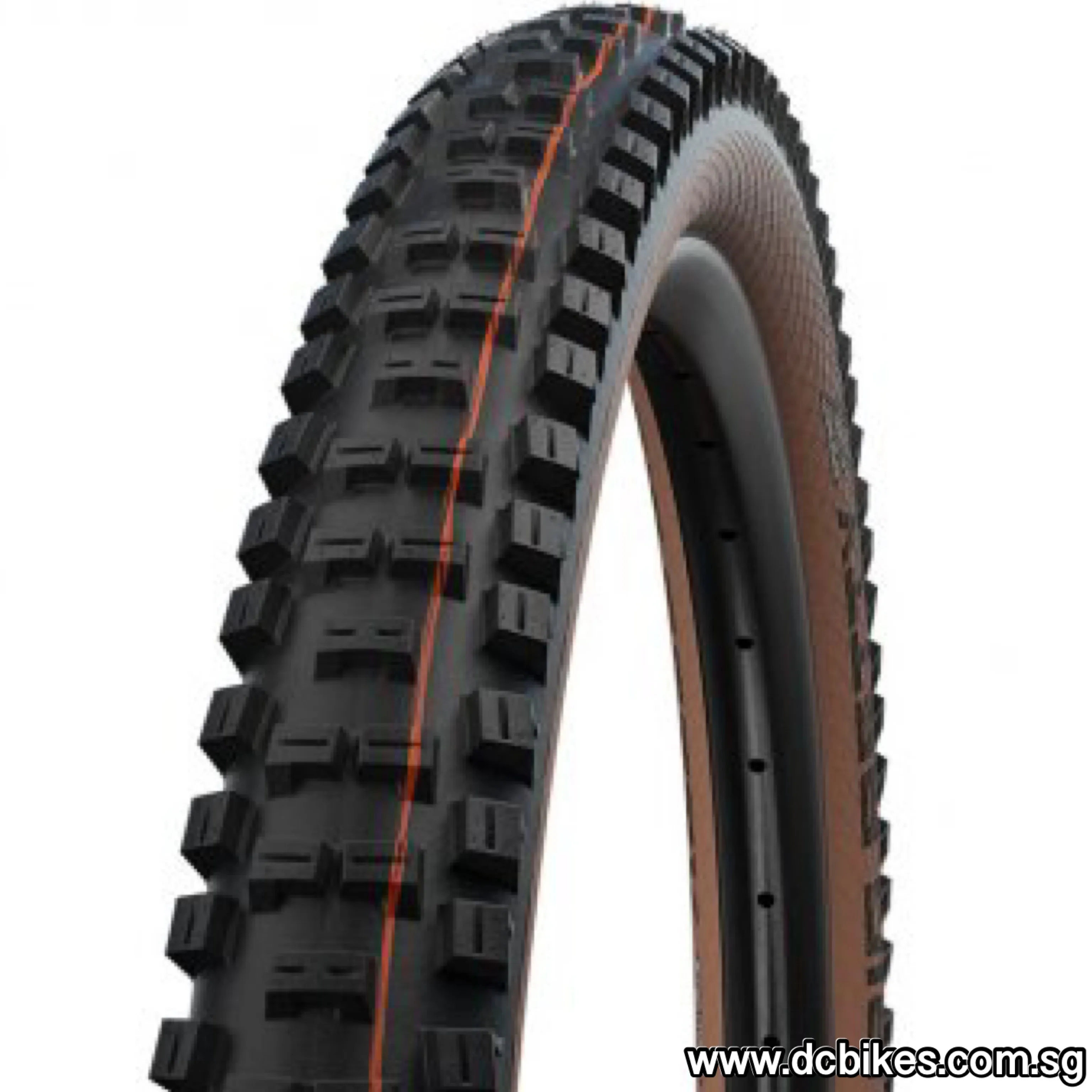 Schwalbe 27.5 | 29 X 2.4 Big Betty Black/Skinwall AddixSoft Folding Tubeless Tyres (1 Tire) 