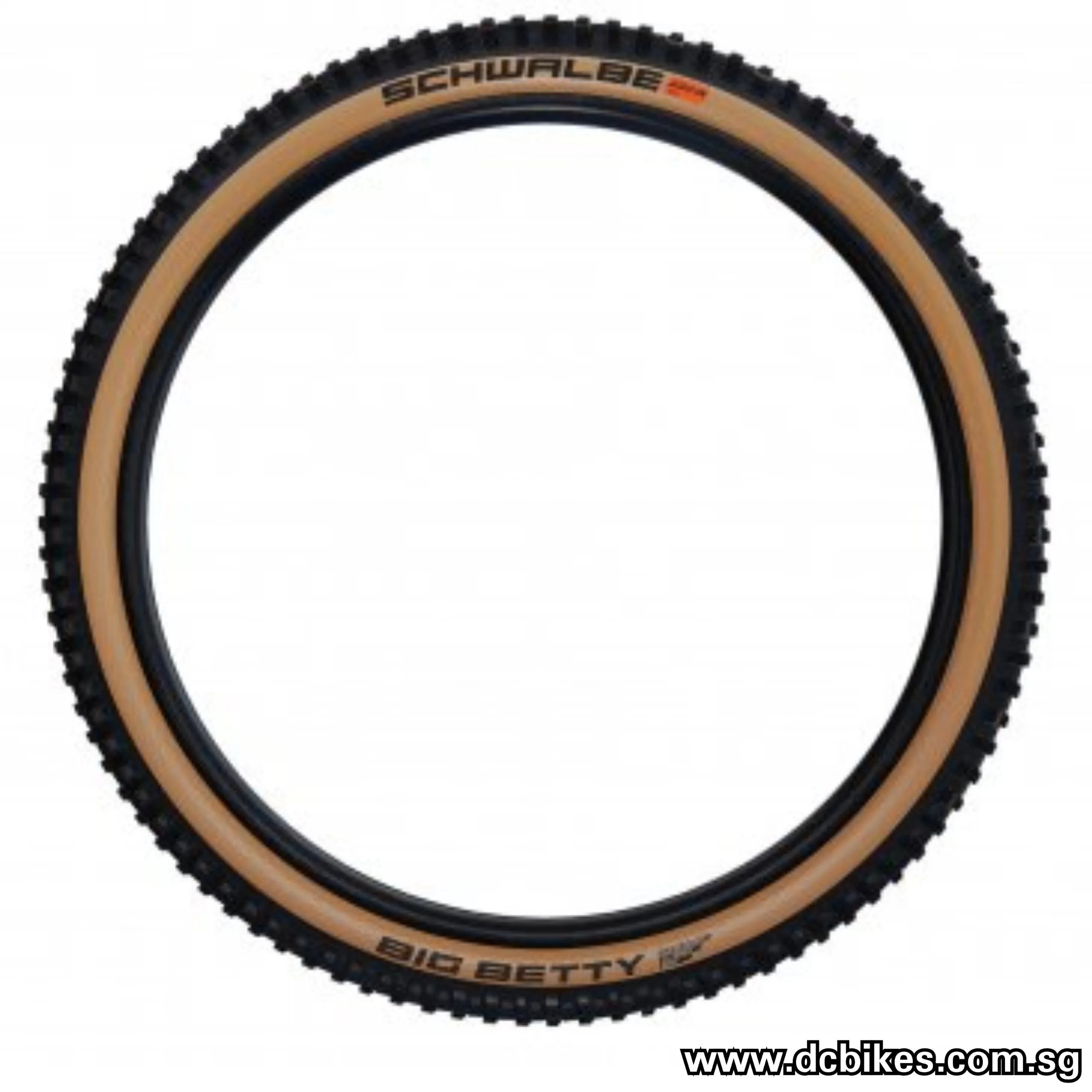 Schwalbe 27.5 | 29 X 2.4 Big Betty Black/Skinwall AddixSoft Folding Tubeless Tyres (1 Tire) 