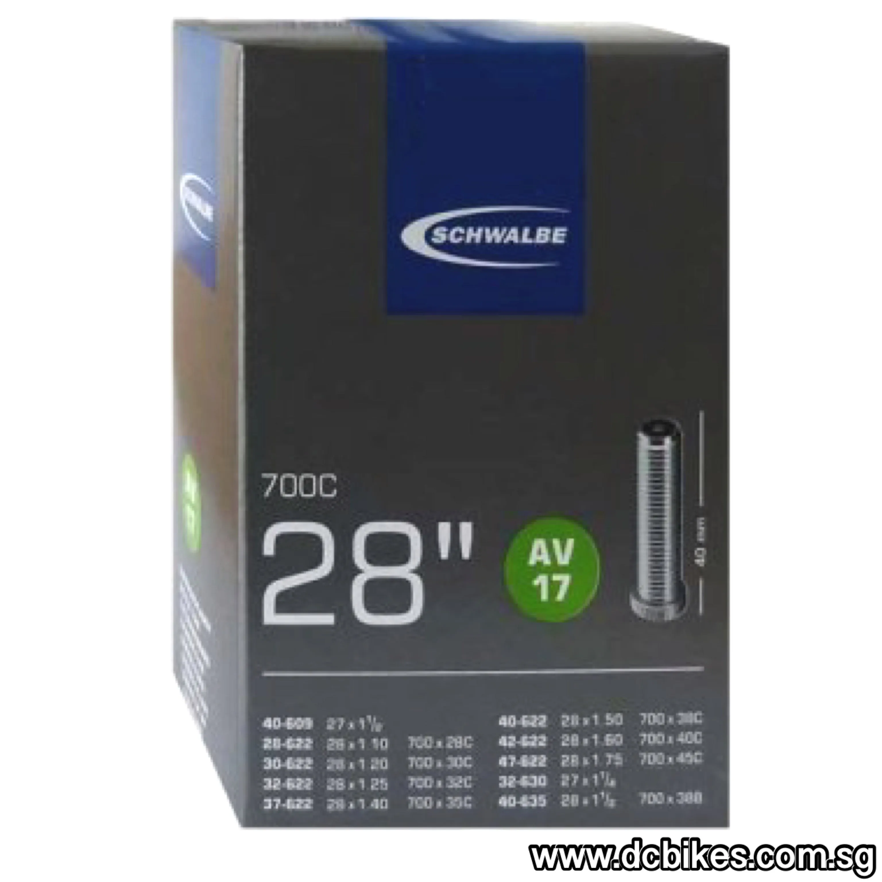 Schwalbe 28'' | 29 X 1.1 - 1.75 | 700c X 28C - 38B Schrader 40mm | 50mm | 60mm Presta Inner Tube SV17 AV17