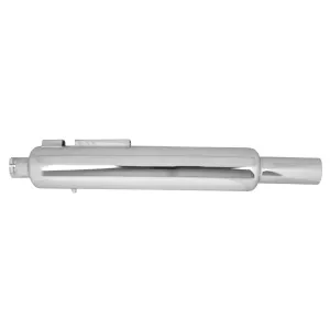 SILMAN Long Bottle  Big Mouth Empty Long Punjabi Silencer Exhaust with Bush Compatible for  Royal Enfield Bullet Classic/Electra/Standard 350 & 500cc BS3,BS4&BS6 Model(Chrome)