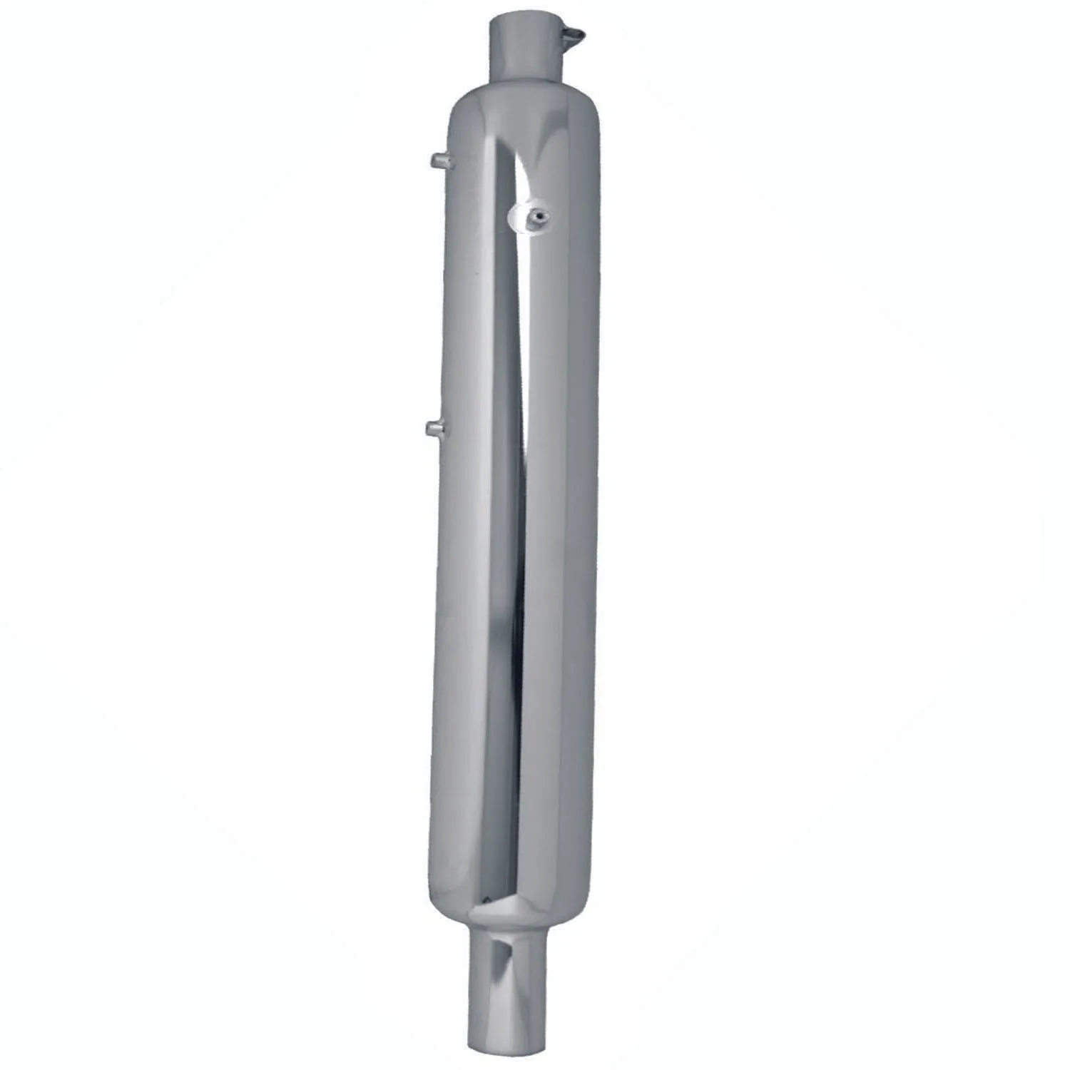 SILMAN Long Bottle  Short Mouth Empty Long Punjabi Dolki Silencer Exhaust with Bush Compatible for  Royal Enfield Bullet Classic/Electra/Standard 350 & 500cc BS3,BS4&BS6 Model(Chrome)