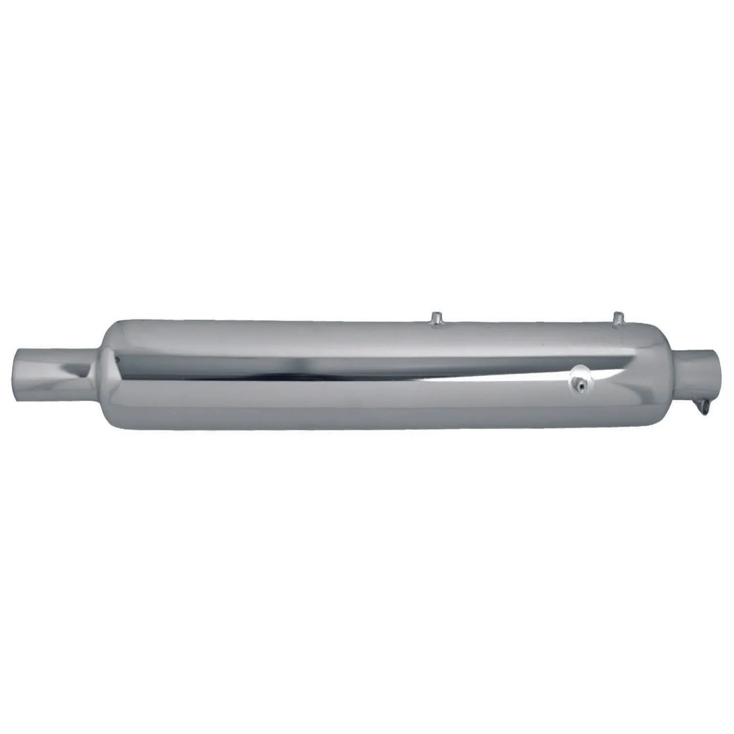 SILMAN Long Bottle  Short Mouth Empty Long Punjabi Dolki Silencer Exhaust with Bush Compatible for  Royal Enfield Bullet Classic/Electra/Standard 350 & 500cc BS3,BS4&BS6 Model(Chrome)
