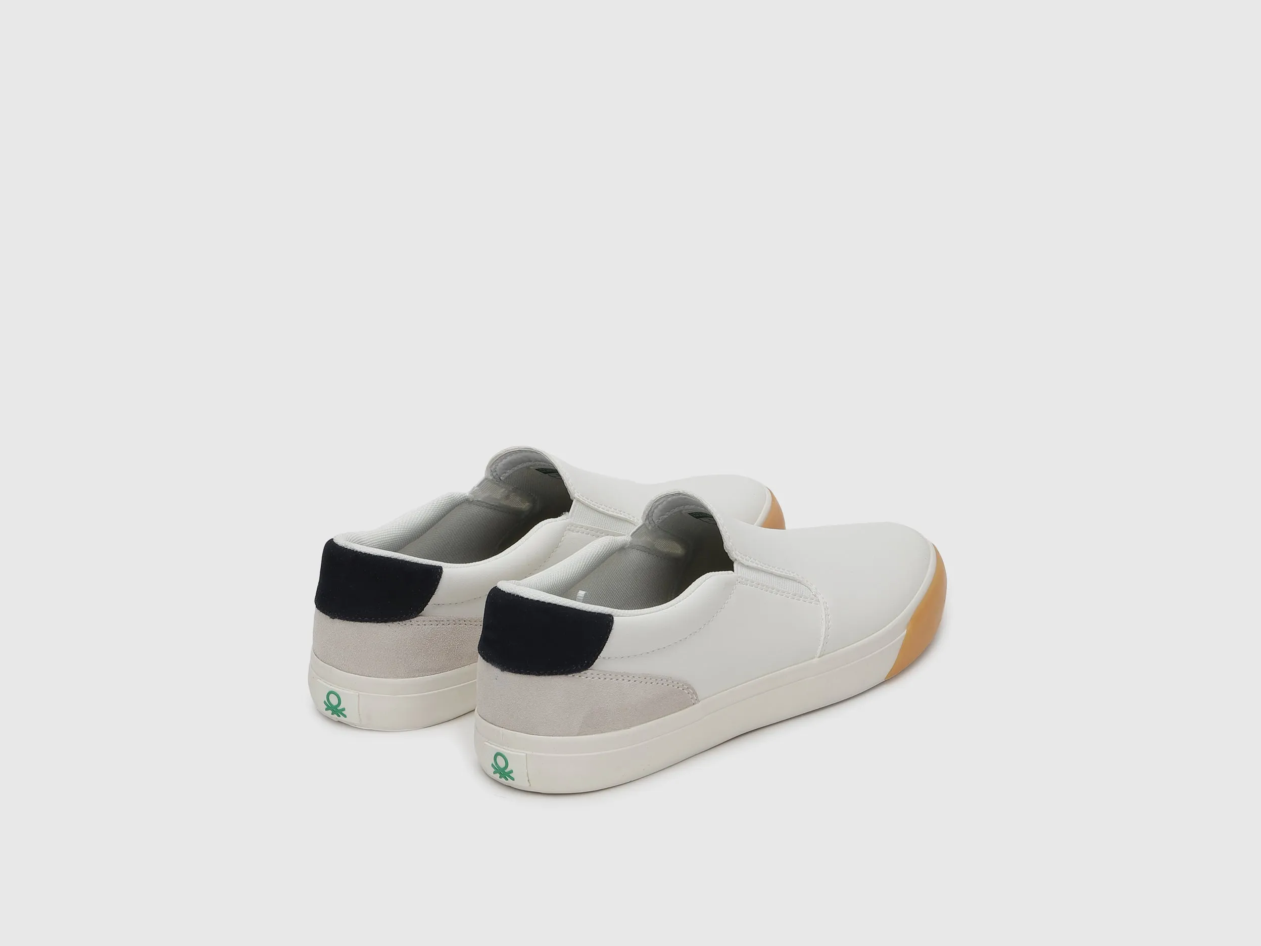 Solid Pattern Slip-On Shoes