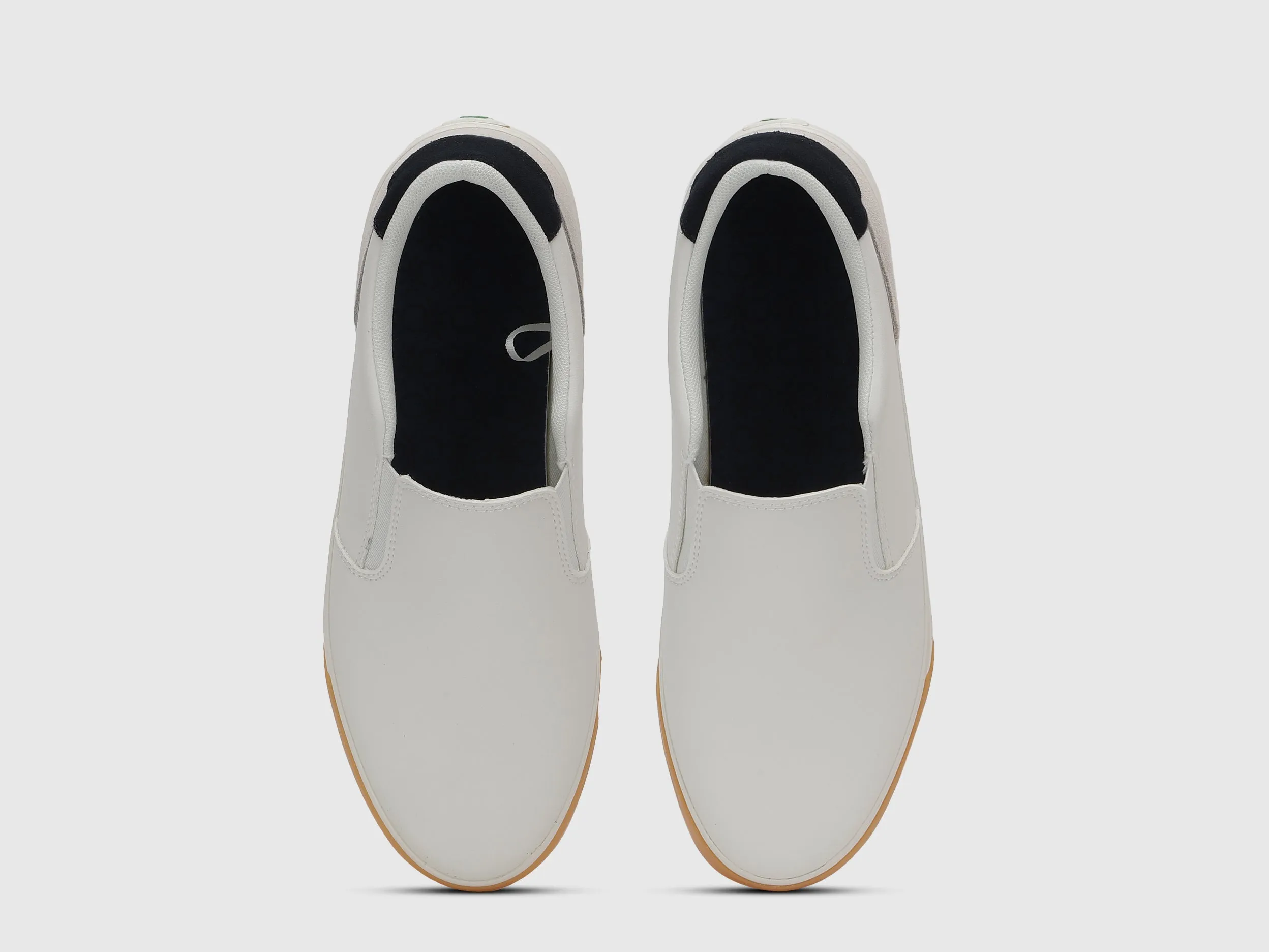 Solid Pattern Slip-On Shoes