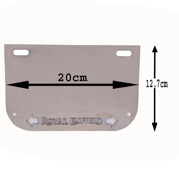 Stainless Steel Number Plate With Inbuilt Indicator For Royal Enfield All Model