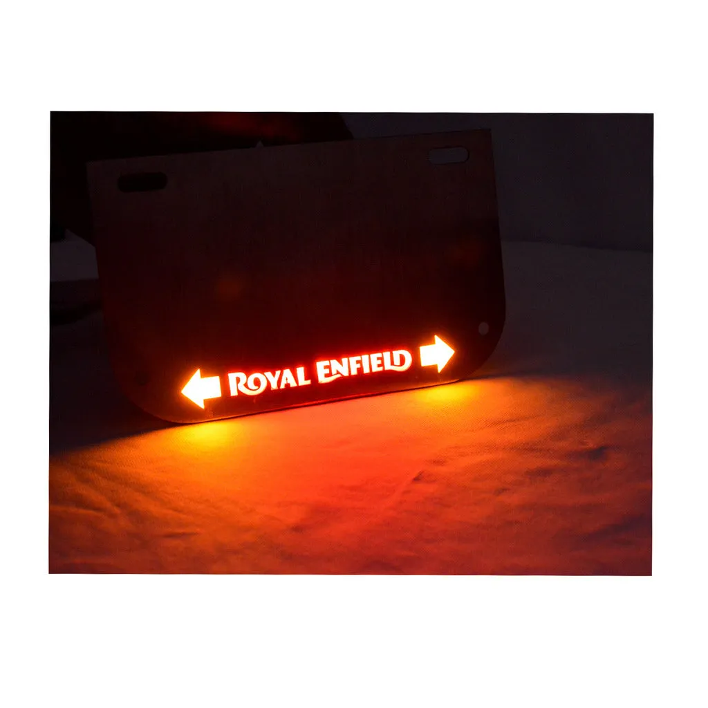 Stainless Steel Number Plate With Inbuilt Indicator For Royal Enfield All Model
