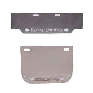 Stainless Steel Number Plate With Inbuilt Indicator For Royal Enfield All Model