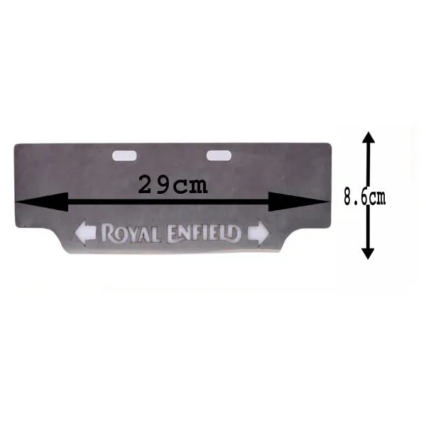 Stainless Steel Number Plate With Inbuilt Indicator For Royal Enfield All Model