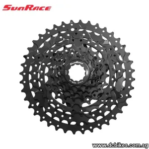 Sunrace 8 Speed 11T - 40T Wide Ratio Black | Silver HG Cassette CSM680