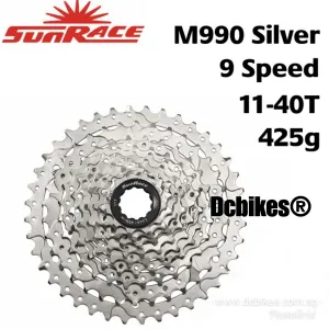 Sunrace 9 Speed 11-40T Wide Ratio HG Cassette CS-M990