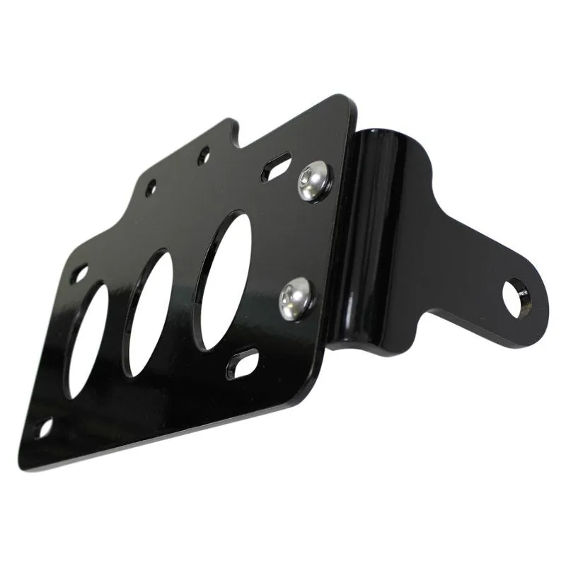TC Bros. Side Mount License Plate Bracket (with no light) 1/2" Shock Mount