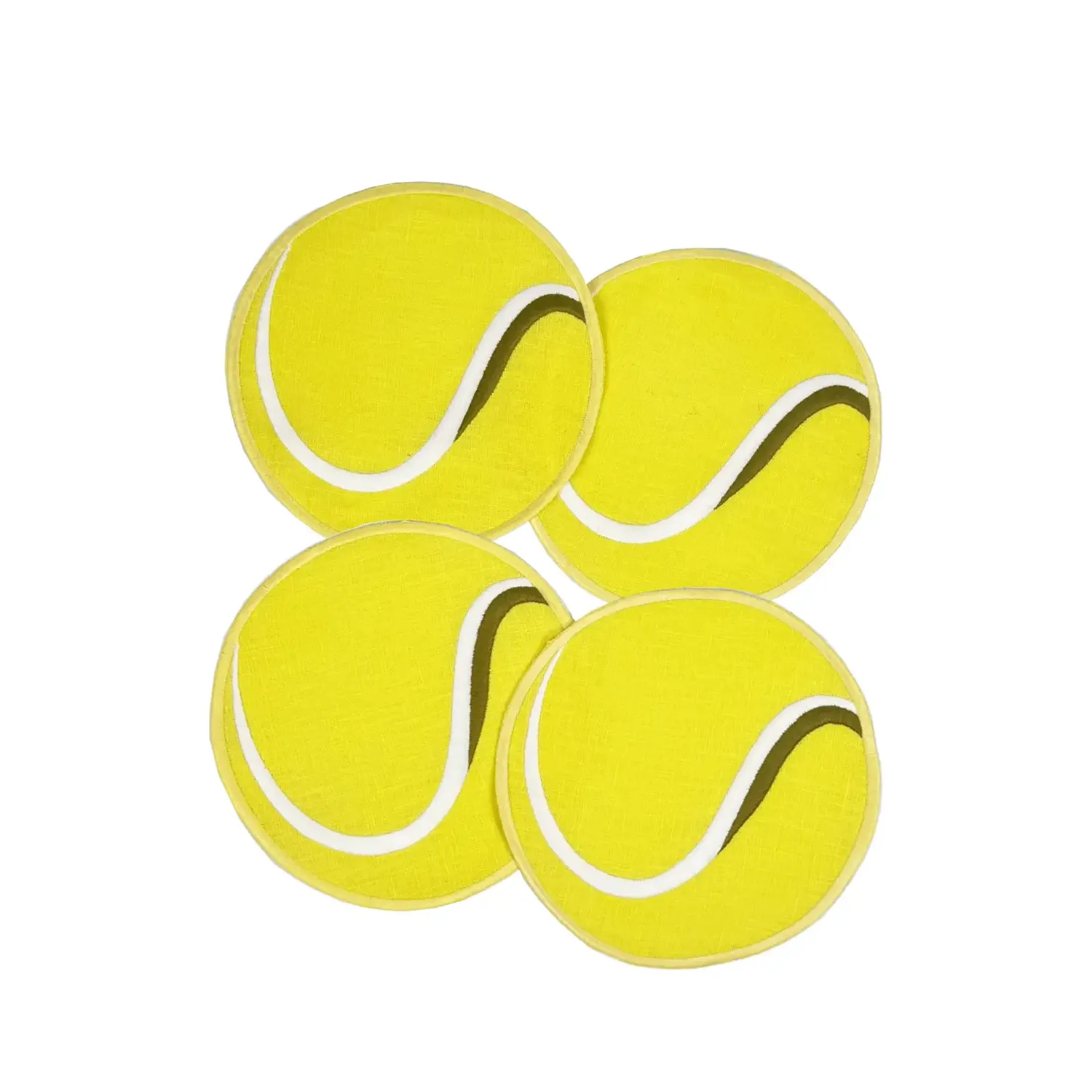 Tennis Ball Cocktail Napkins - Set of 4