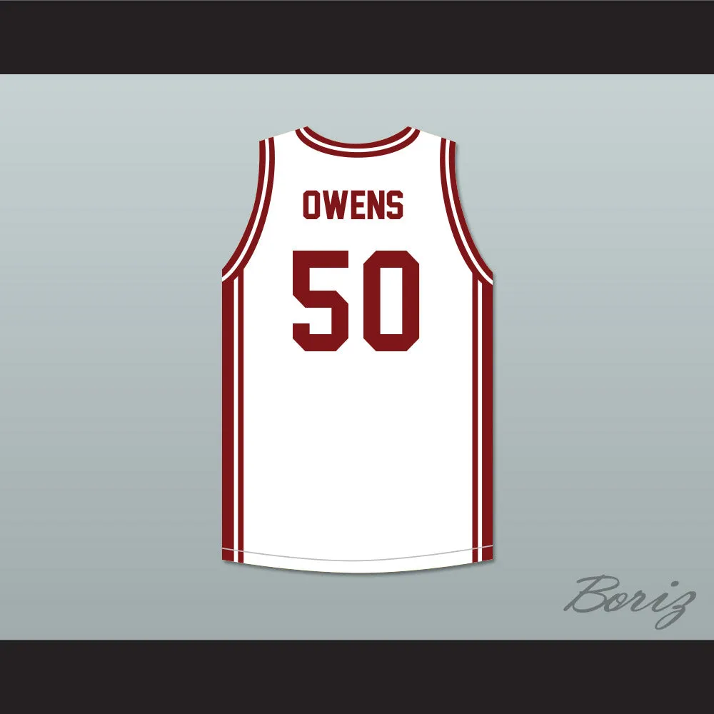Terrell Owens 50 Benjamin Russell High School Wildcats White Basketball Jersey