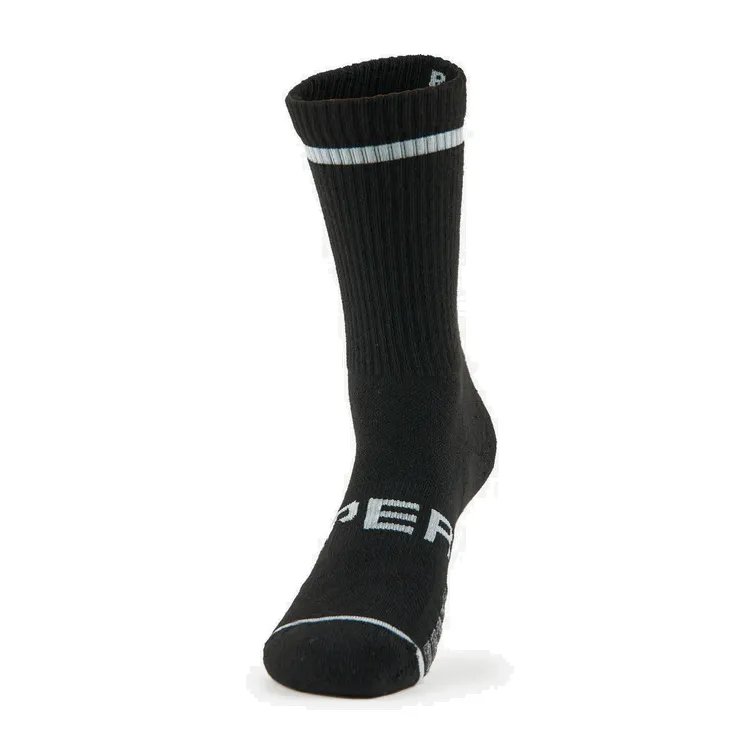 Thorlo Experia Ultra-Light Padding Tennis Crew Socks Black
