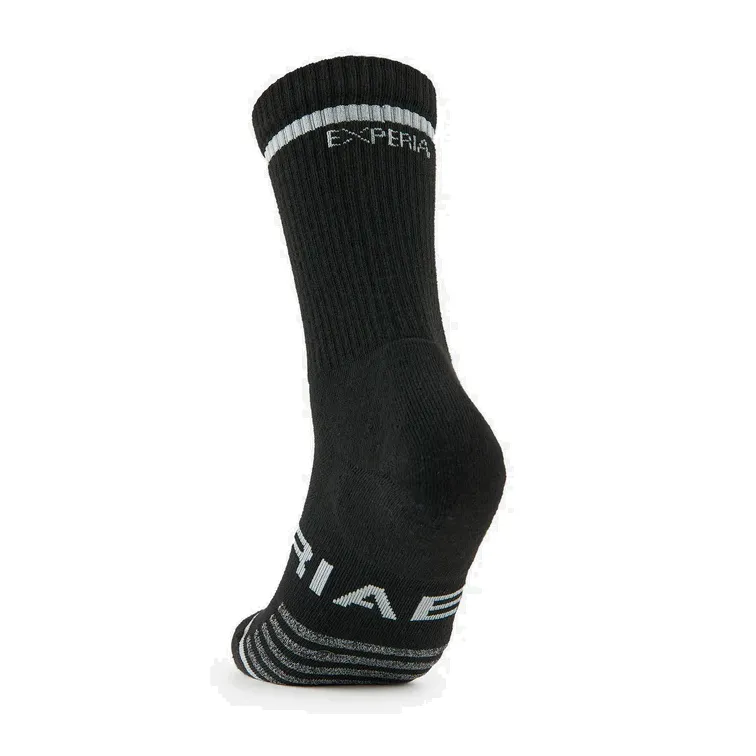 Thorlo Experia Ultra-Light Padding Tennis Crew Socks Black