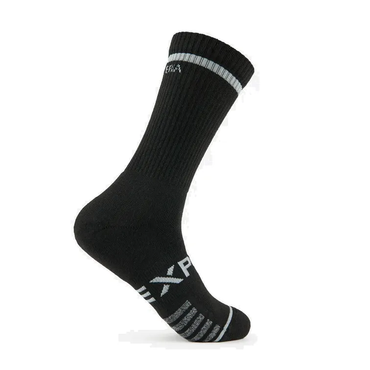 Thorlo Experia Ultra-Light Padding Tennis Crew Socks Black