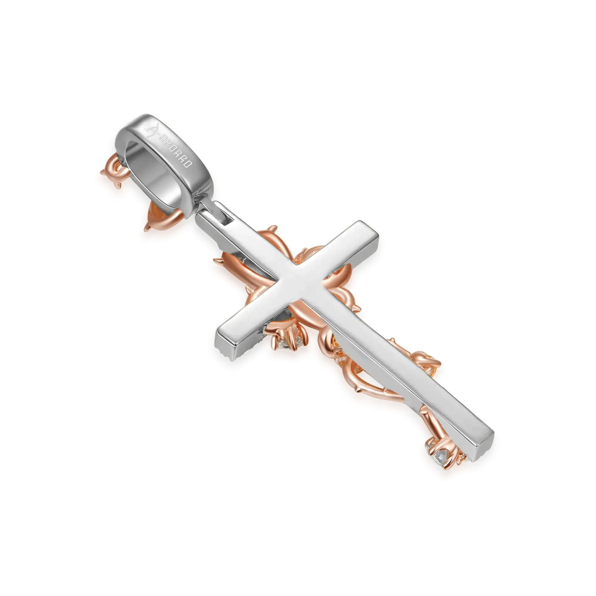 Thorned Rose Cross Pendant