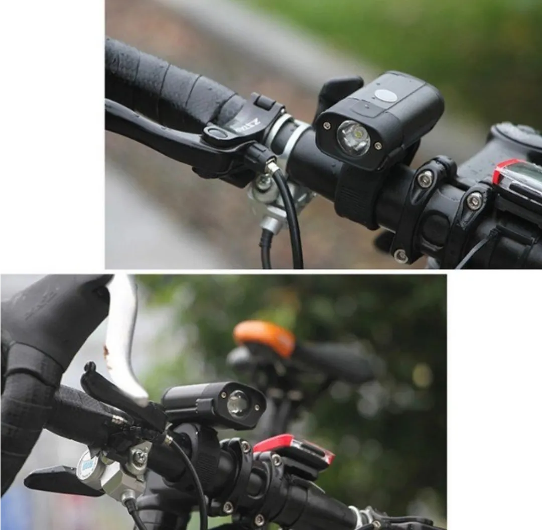 USB Rechargeable 350 Lumens Front Light Outdoor Weatherproof Handlebar LED Lamp 5 Modes Headlight