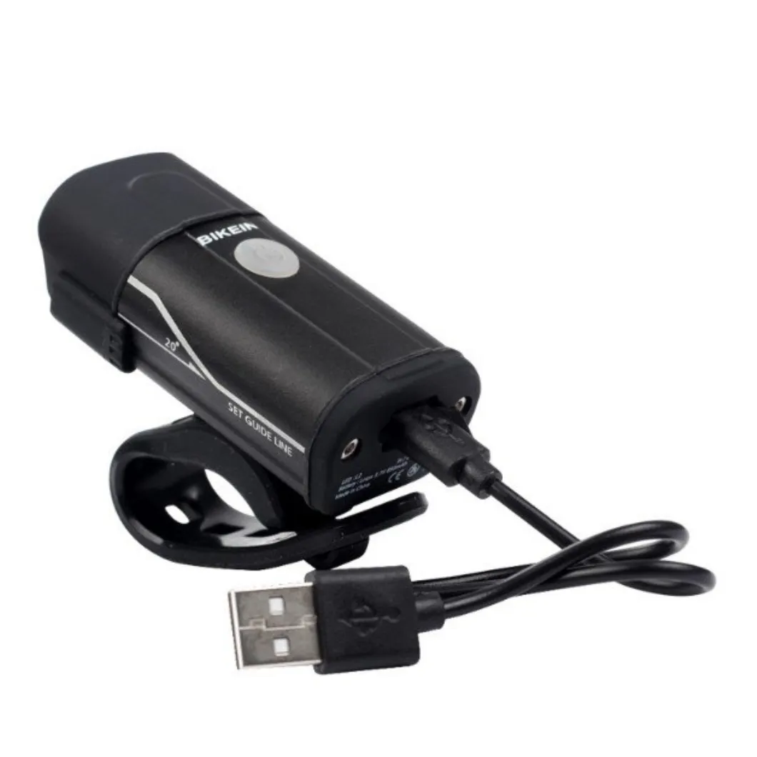 USB Rechargeable 350 Lumens Front Light Outdoor Weatherproof Handlebar LED Lamp 5 Modes Headlight