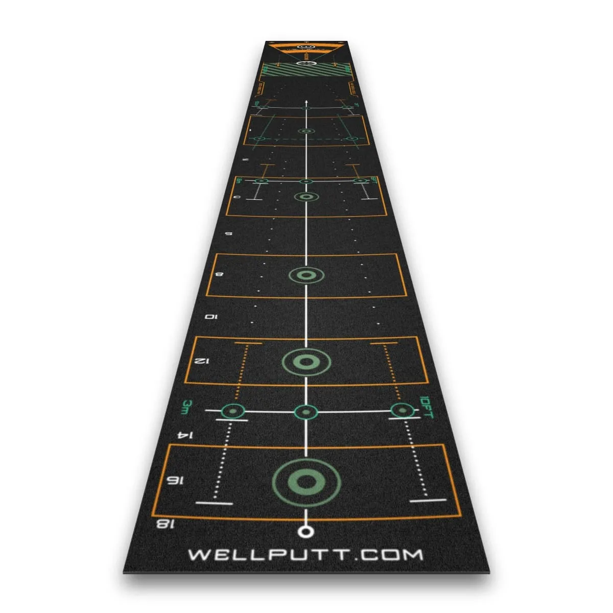 Wellputt 13ft Putting Mat – Classic Black