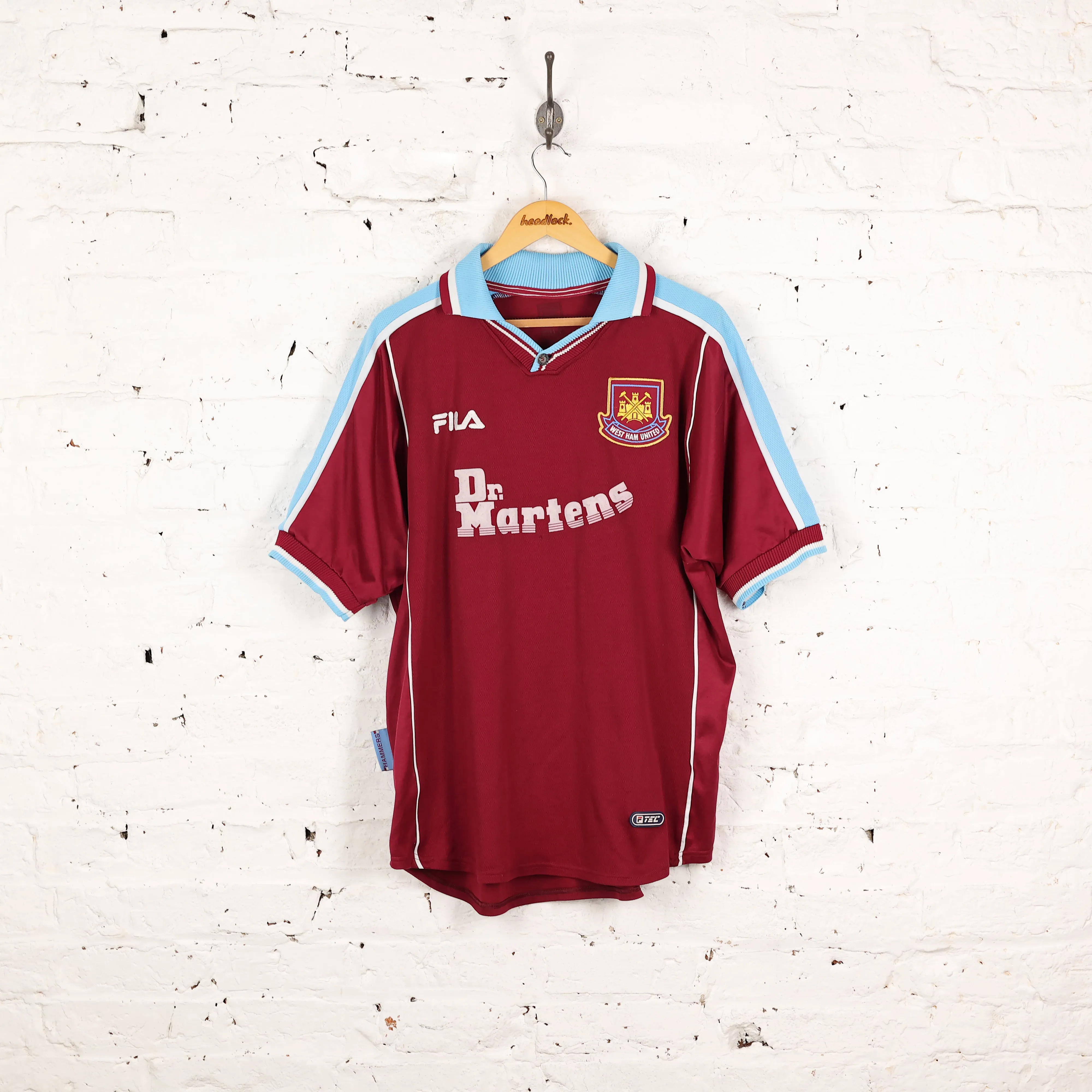 West Ham United Fila 1999 Home Football Shirt - Maroon - XL